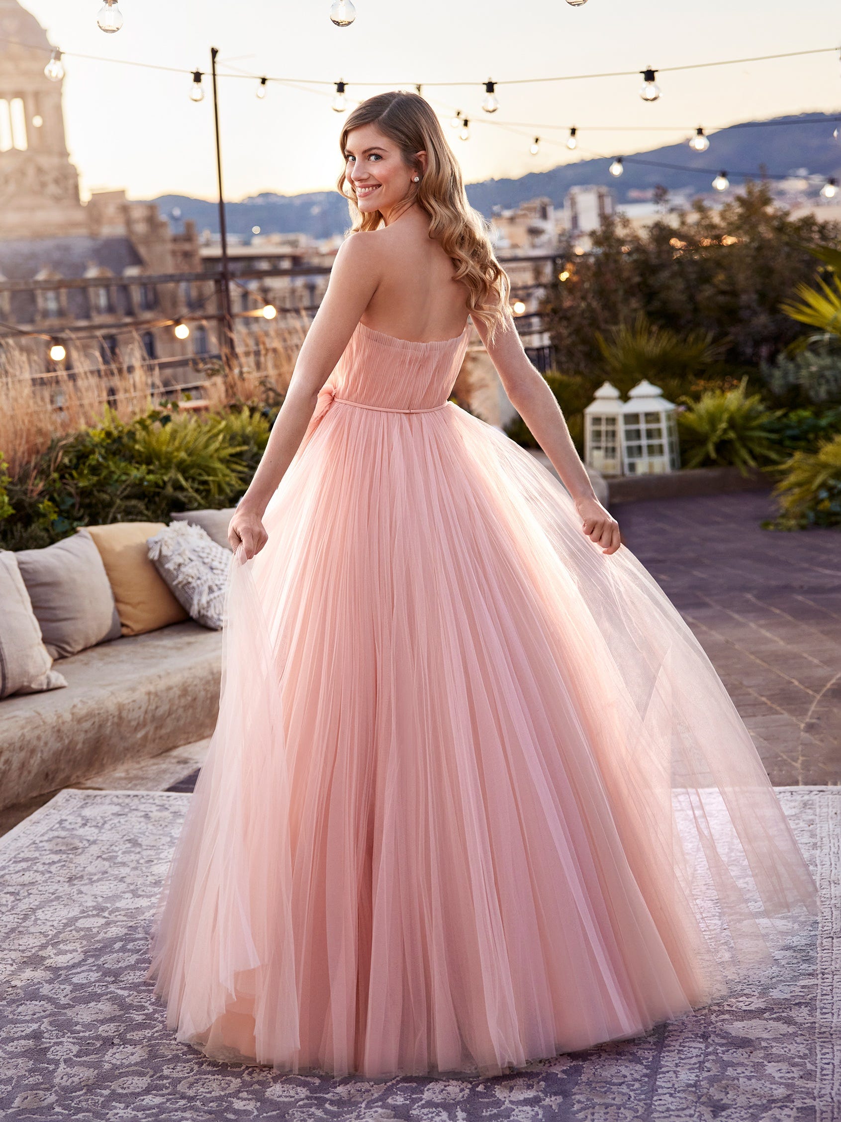 Abito store sposa rosa